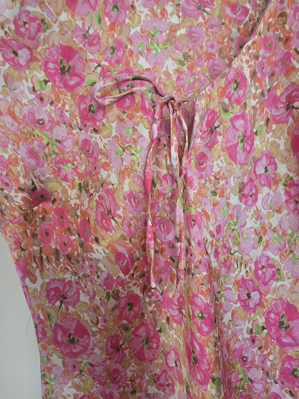 Zara Pink Floral Print Dress - Picture 4 of 5